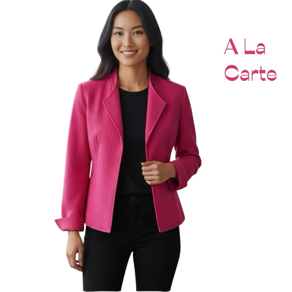 A La Carte Pink Long Sleeve Jacket NWOT Size XS